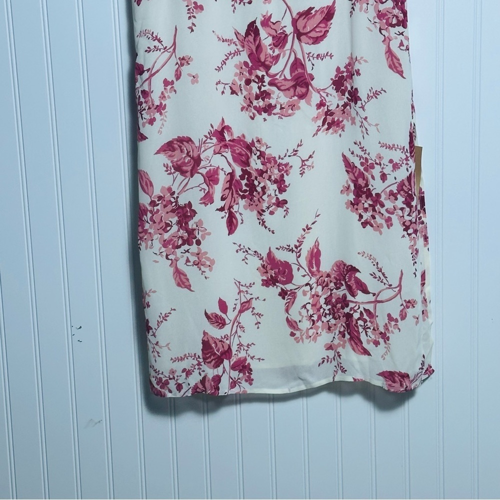NWT Reformation Besse Midi Floral Dress Sz 8 Paris Pink Floral Wedding Feminine - Picture 3 of 16